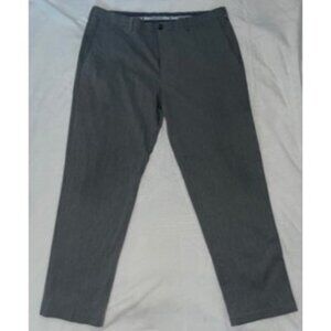 Haggar Straight Fit Men Pants 38x30 Premium No Iron Pant Office Khaki Grey